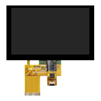 5 tela táctil largo do módulo de TFT LCD da temperatura do monitor da polegada 800X480 Pcap