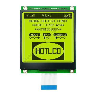 módulo gráfico de 160X160 FSTN LCD com luminoso branco UC1698 HTM160160C