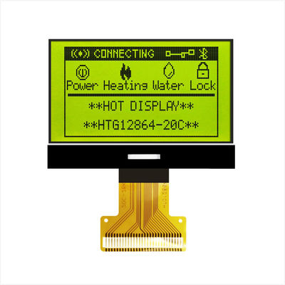 módulo gráfico ST7567 do LCD da RODA DENTEADA 128X64 com o luminoso lateral branco HTG12864-20C