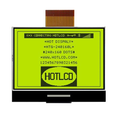 Módulo UC1698 do LCD da RODA DENTEADA de 18PIN 240x160 com o luminoso branco lateral HTG240160L