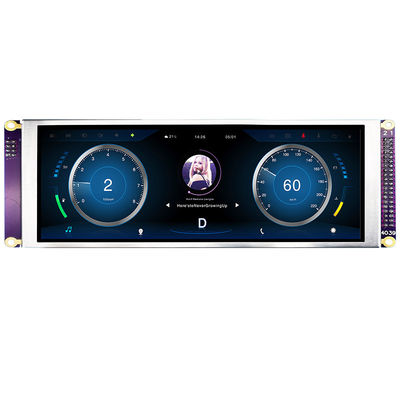 Exposição 1280x400 MCU de 7,84 IPS TFT LCD do estilo da barra da polegada para o monitor do carro