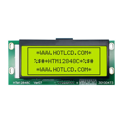 módulo gráfico do LCD da matriz 128x48 com relação HTM12848C de SPI
