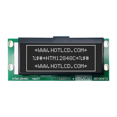módulo gráfico do LCD da matriz 128x48 com relação HTM12848C de SPI