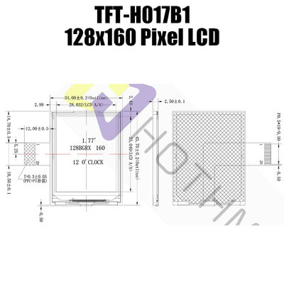 Fabricantes da exposição do Lcd dos pixéis do módulo ST7735 128x160 de TFT LCD da exposição de 1,77 polegadas