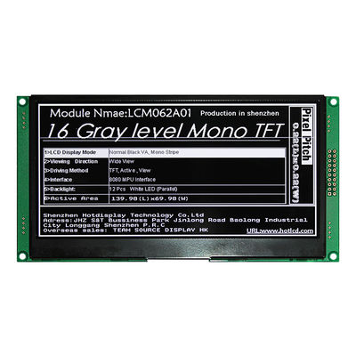 6,2 luz solar de TFT LCD da definição da exposição 640x320 do Lcd da polegada monitor legível da MONO
