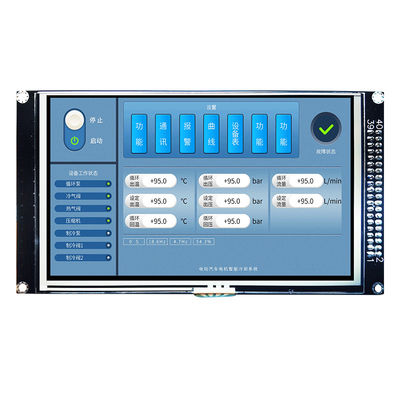 5,0 painel Resistive do módulo da polegada 800x480 IPS TFT com controlador Board do LCD