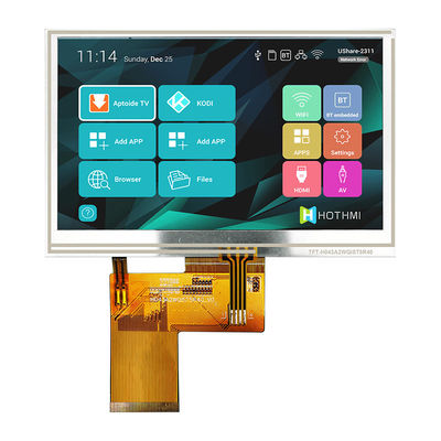 Painel de toque resistivo de 4,3&quot; polegadas Tft Lcd 480x272 Ips Monitores LCD Tft LCD Display Fabricante