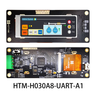 3,0 PAINEL do MÓDULO de TFT da exposição de UART TFT LCD 268x800 da polegada COM PLACA de CONTROLADOR do LCD