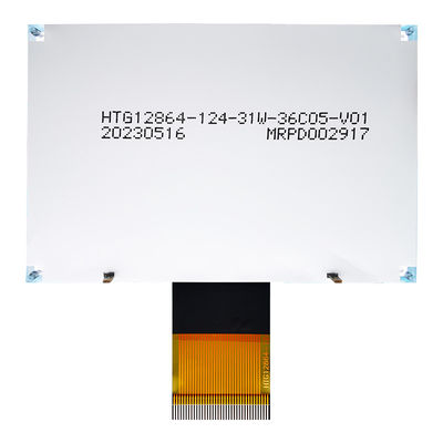 módulo ST7565R da exposição gráfica do LCD da RODA DENTEADA 128x64 com o luminoso branco lateral