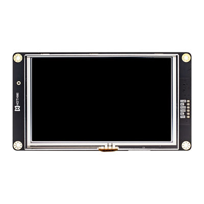 5 painel de exposição de série esperto do módulo da tela 800x480 UART TFT LCD da polegada com toque Resistive