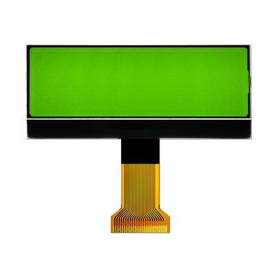 módulo ST75256 da exposição de gráficos do LCD da RODA DENTEADA 240x64 com o verde amarelo inteiramente transparente