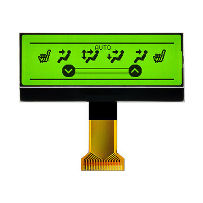 módulo ST75256 da exposição de gráficos do LCD da RODA DENTEADA 240x64 com o verde amarelo inteiramente transparente